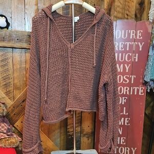 POL Chocolate Knit Sweater